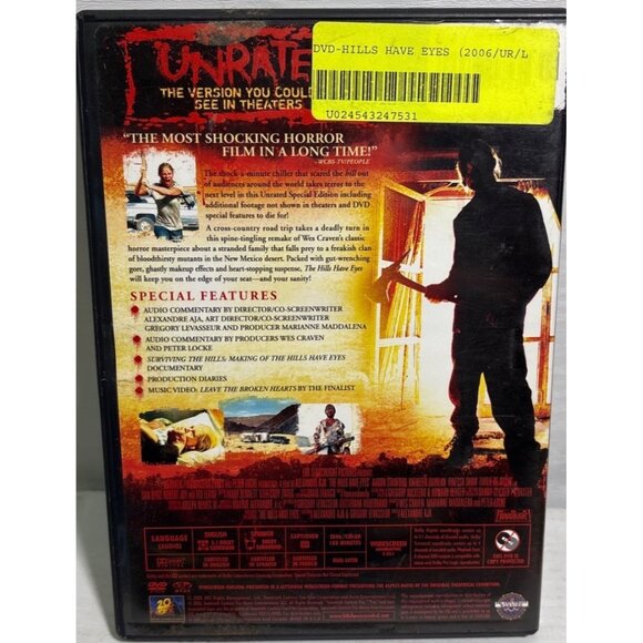 The Hills Have Eyes Unrated DVD Horror Movie 2006 Widescreen Special Features - Picture 2 of 5